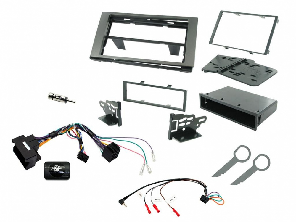 Installationskit Ford, Grå dubbel-din