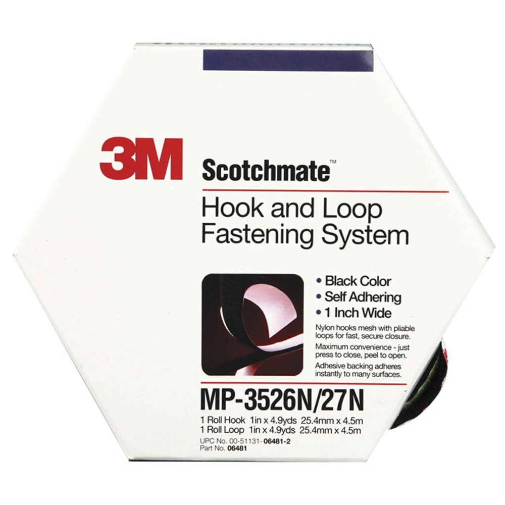 3M borrelåsteip 25 mm x 4,5 m, svart