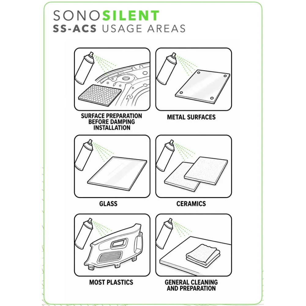 SONO Silent SS-ACS isopropanolrengjøring, 500 ml