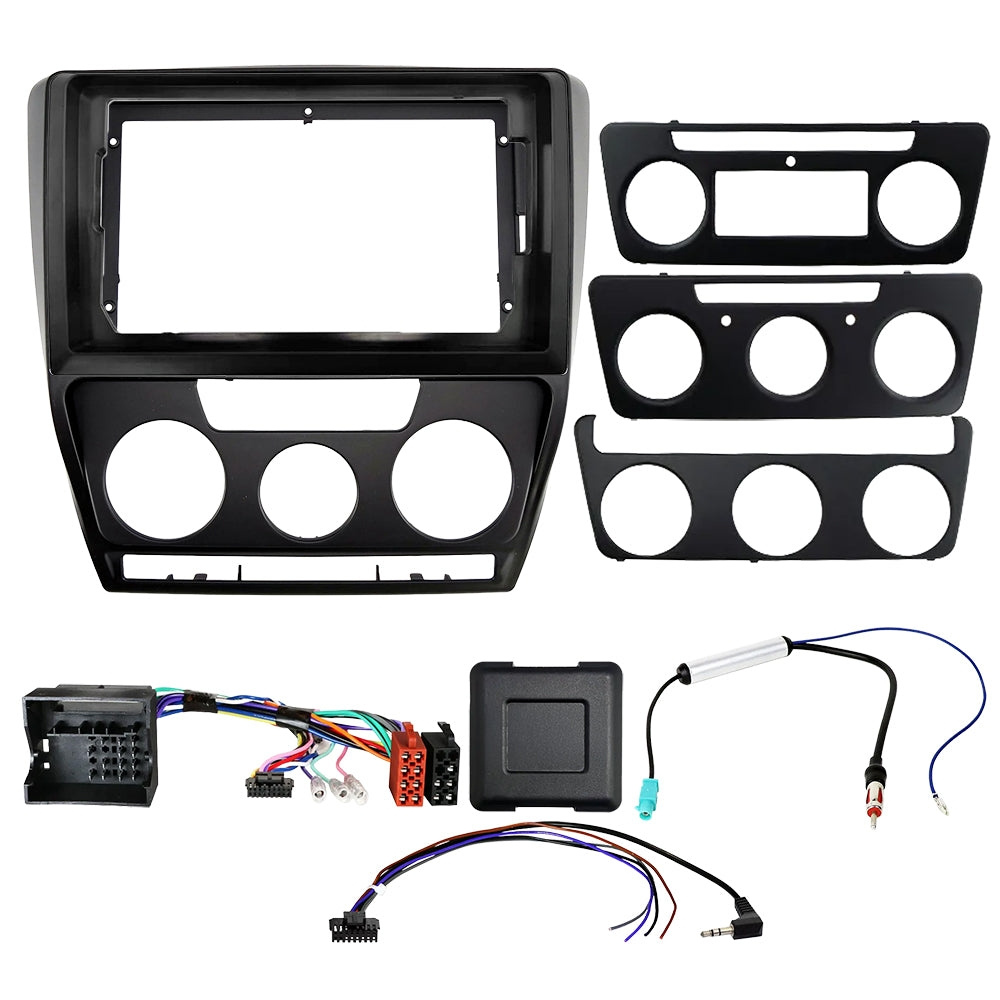 Auto-Connect monteringssett for 9/10.1-tommers bilstereo, Skoda Octavia 1Z 2004-2013
