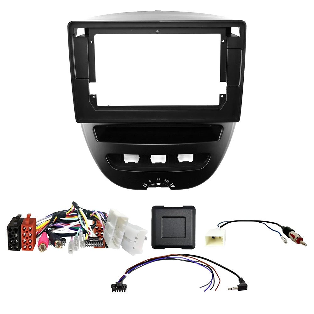 Auto-Connect monteringssett for 9-tommers bilstereo, Toyota Aygo, Citroën C1 og Peugeot 107