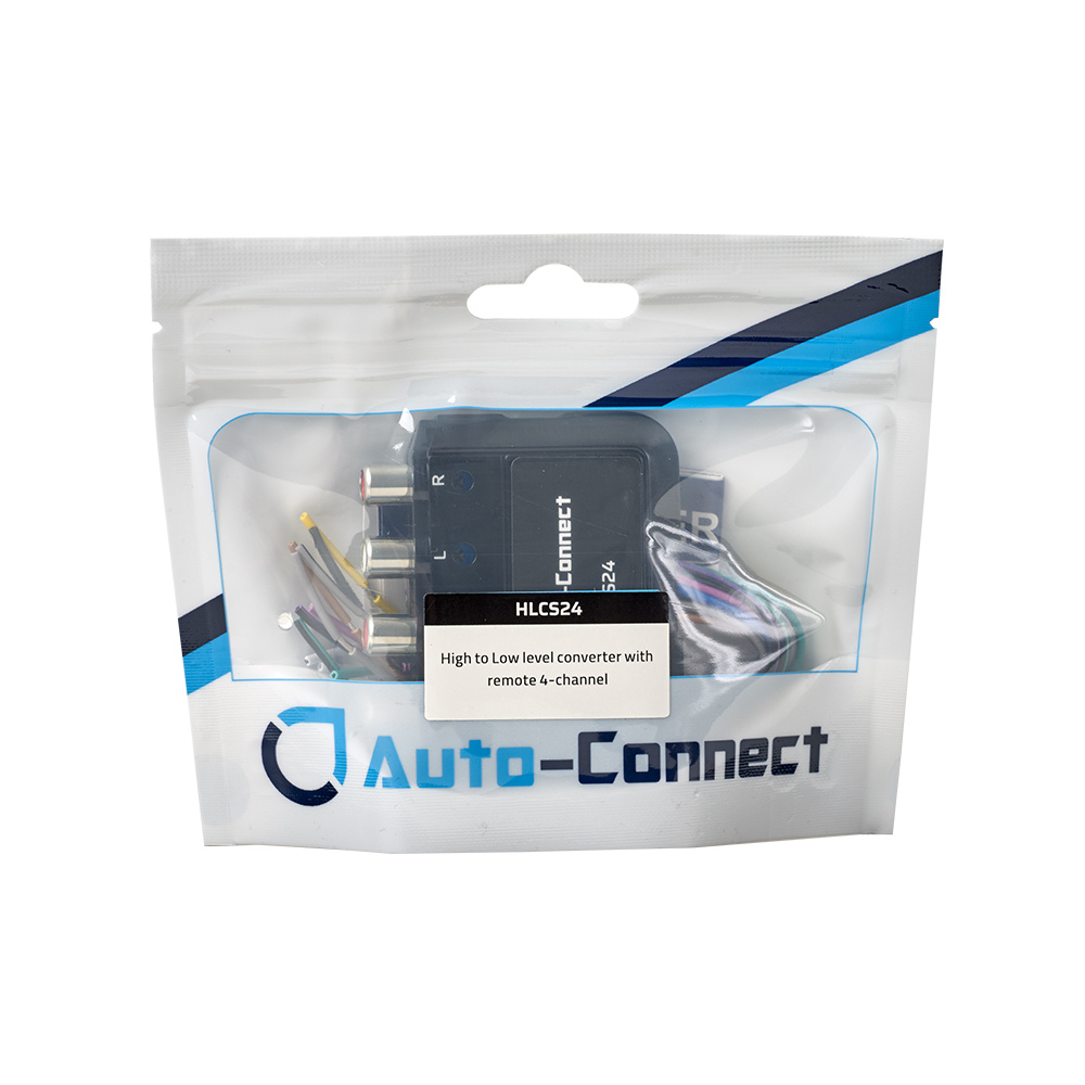 Auto-Connect HLCS24 4-kanals høy/lavnivå-omformer