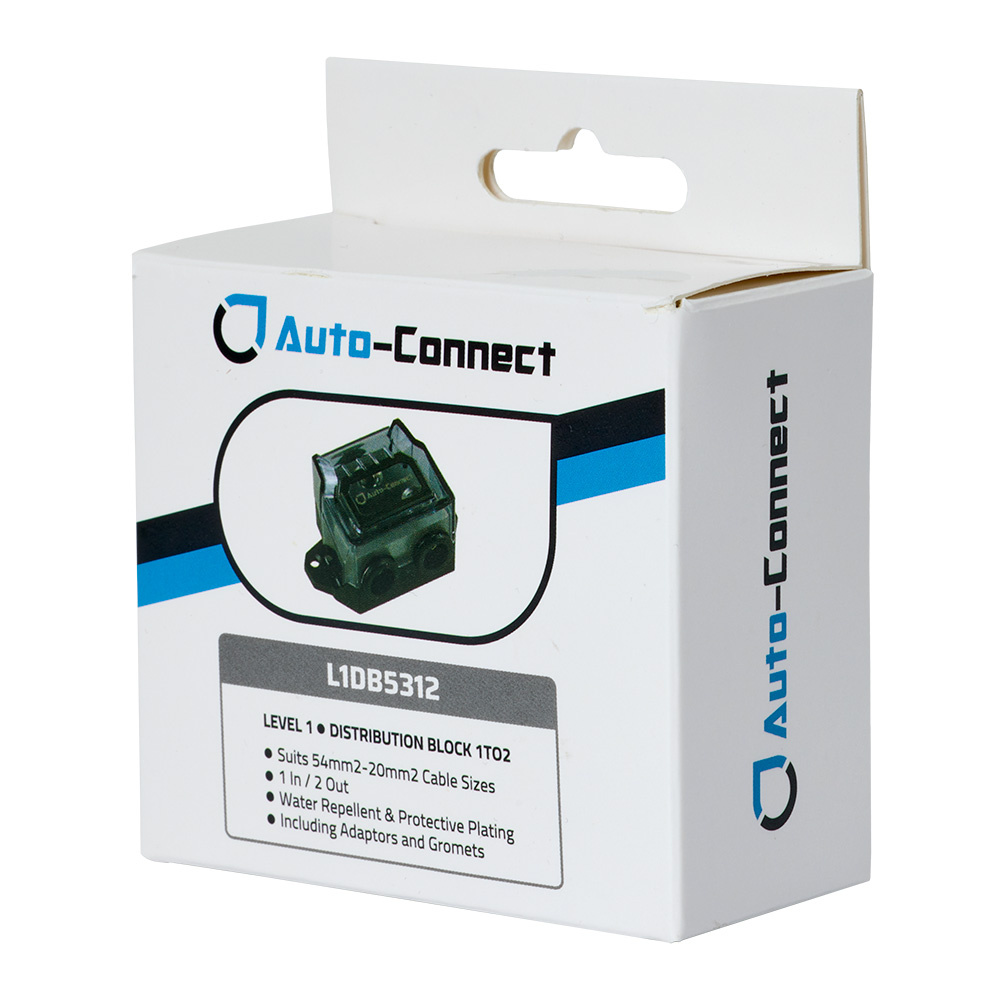 Auto-Connect L1 fordelingsblokk 53 mm², 1 til 2