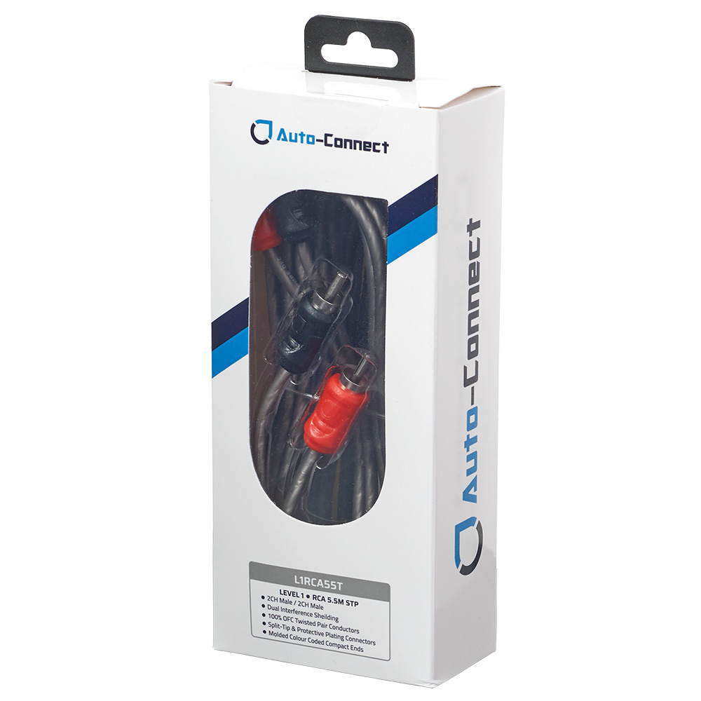 Auto-Connect tvinnet lavnivåkabel 5.5 meter, Level 1