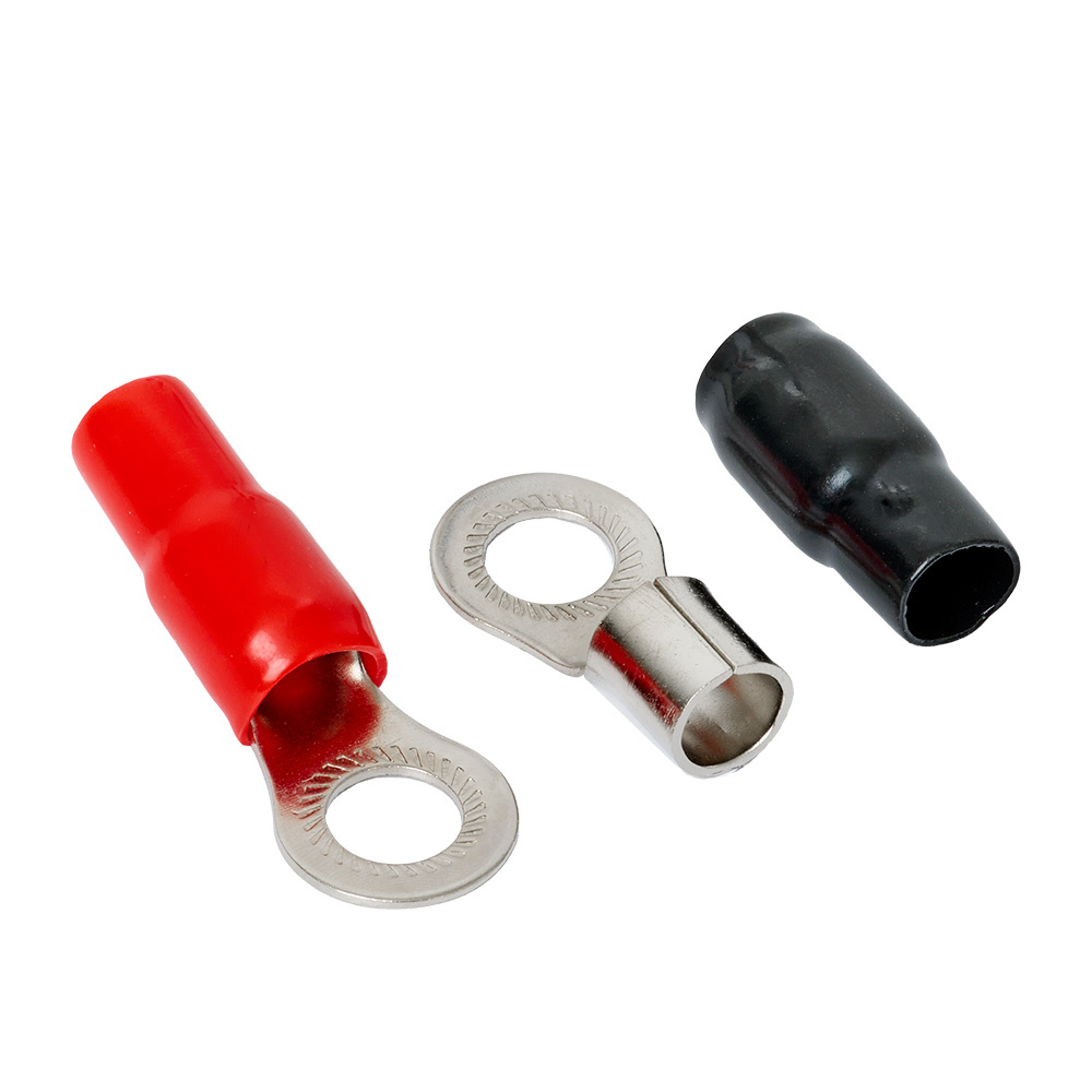 Auto-Connect rød og svart ringkabelsko M12, 35 mm²