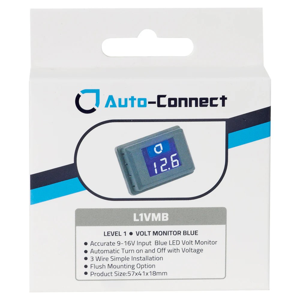 Auto-Connect blå voltmeter