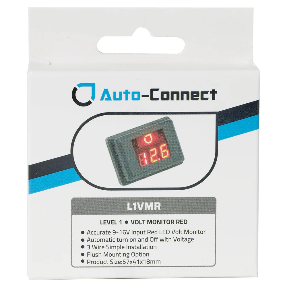 Auto-Connect rød voltmåler