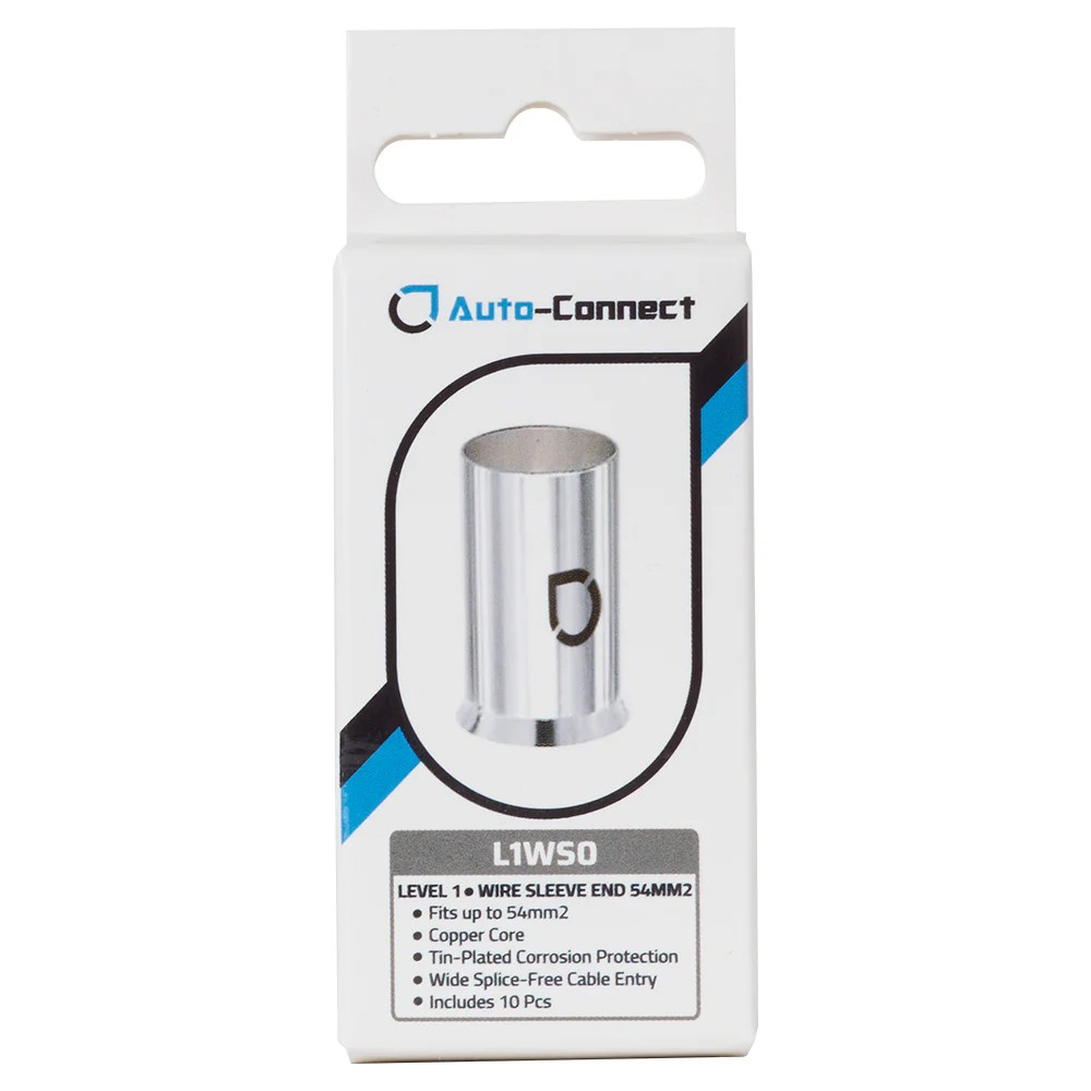 Auto-Connect L1WS0 10-pakke kabelhylser, 54mm²-kabel