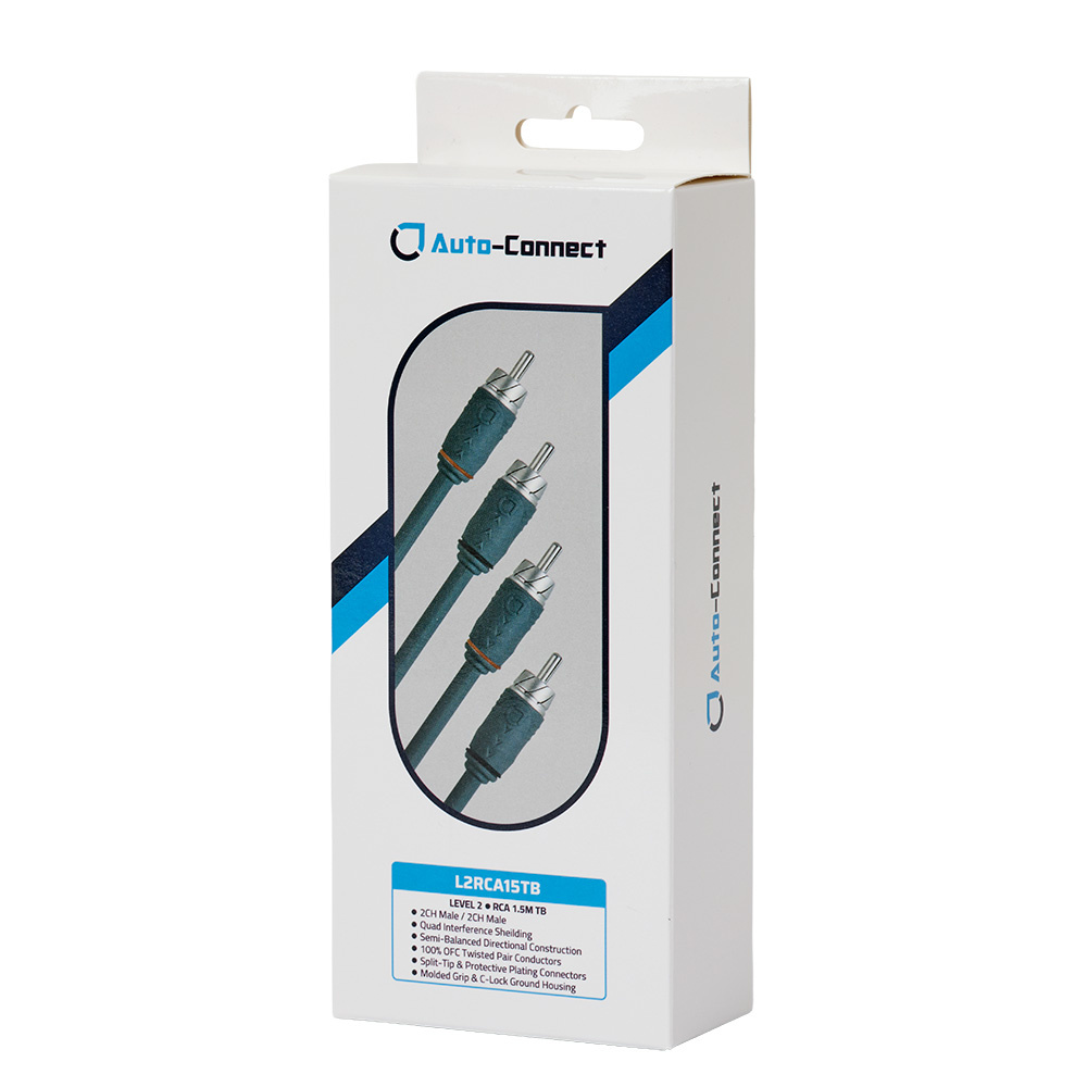 Auto-Connect tvinnet lavnivåkabel 1.5 meter, Level 2