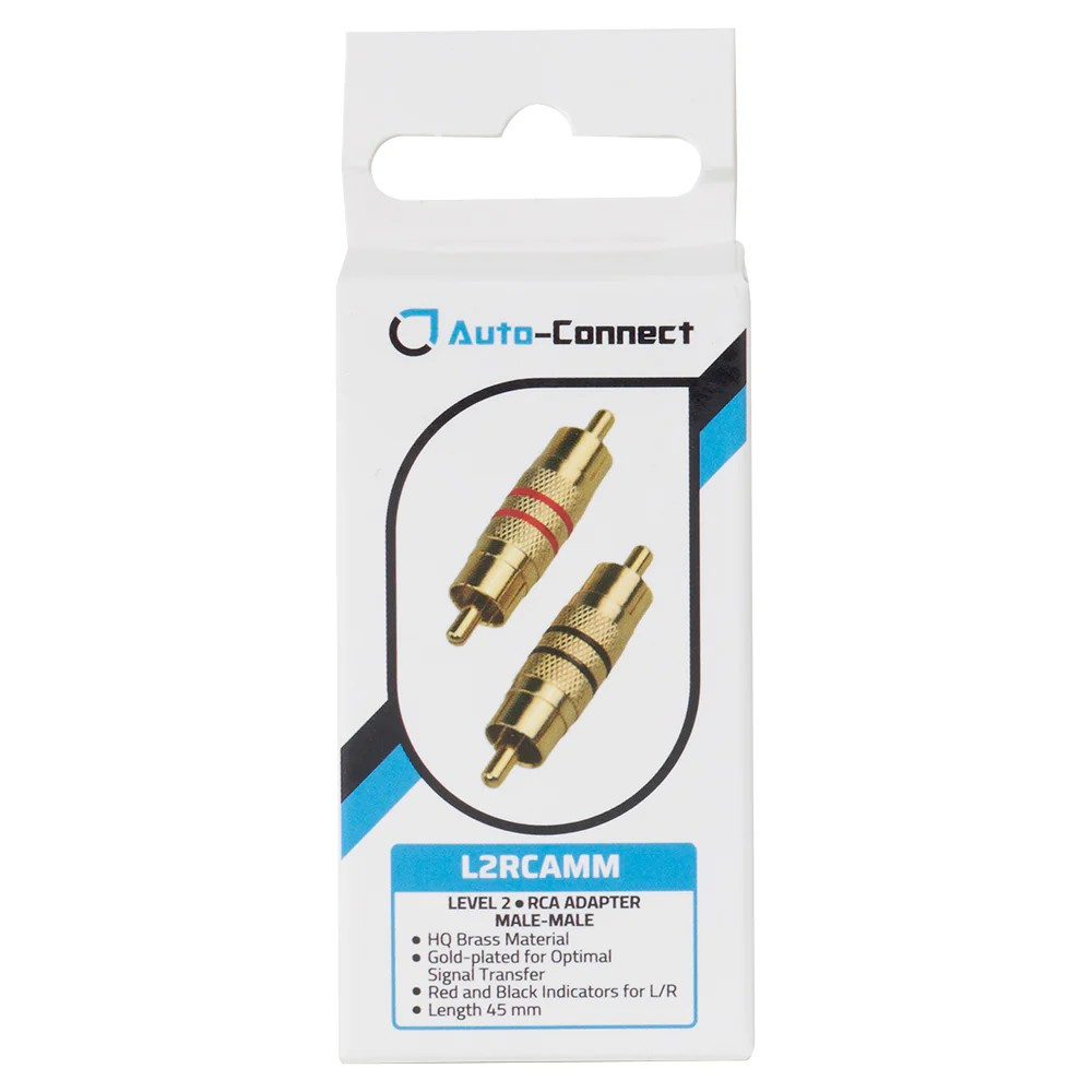 Auto-Connect RCA-adapter, hann-hann