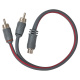 Auto-Connect tvinnet Y-splitter for lavnivåsignal, 1 hunn til 2 hann, 0.3 meter, Level 2 Auto-Connect tvinnet Y-splitter for lavnivåsignal, 1 hunn til 2 hann, 0.3 meter, Level 2