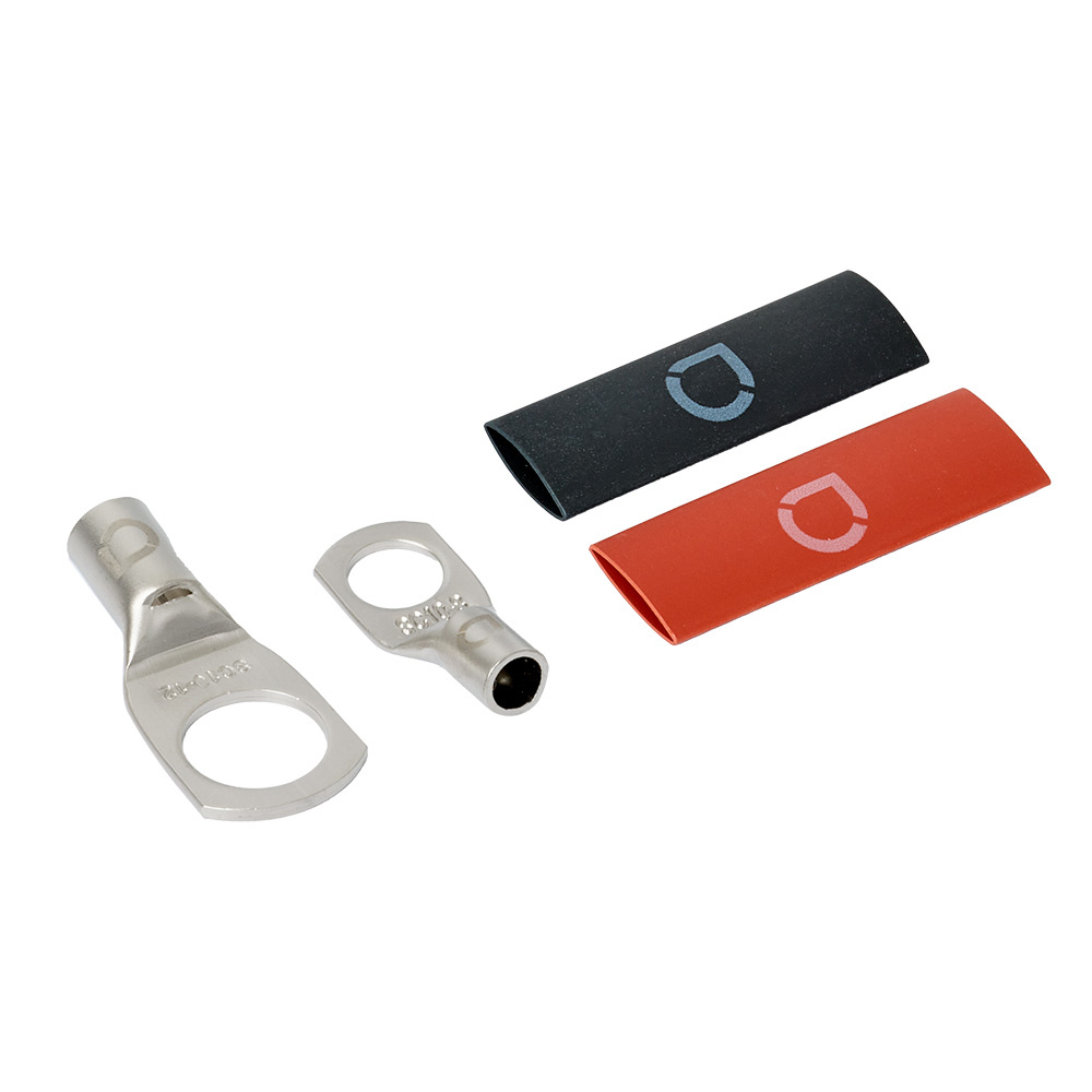 Auto-Connect rød og svart rørkabelsko M8/M12, 10 mm²