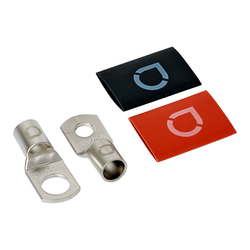 Auto-Connect rød og svart rørkabelsko M8/M12, 35 mm²