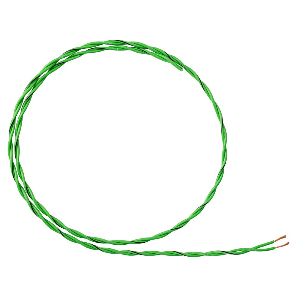 Auto-Connect tvunnet høyttalerkabel 2x0.8mm² grønn, pris per meter