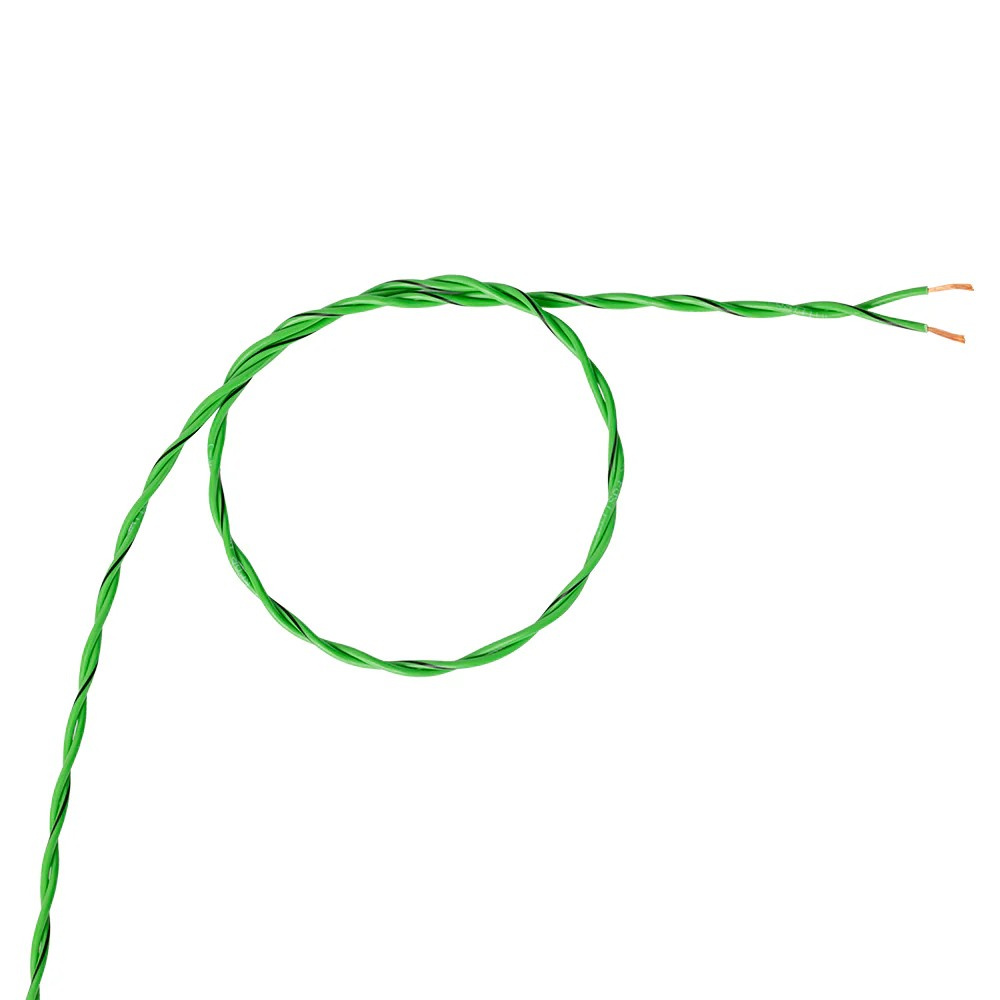 Auto-Connect tvunnet høyttalerkabel 2x0.8mm² grønn, pris per meter