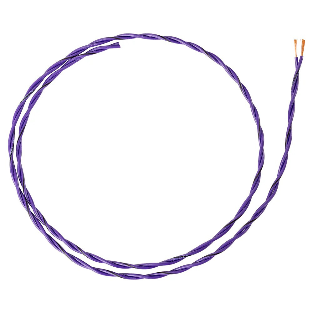 Auto-Connect tvunnet høyttalerkabel 2x0.8mm² lilla, pris per meter