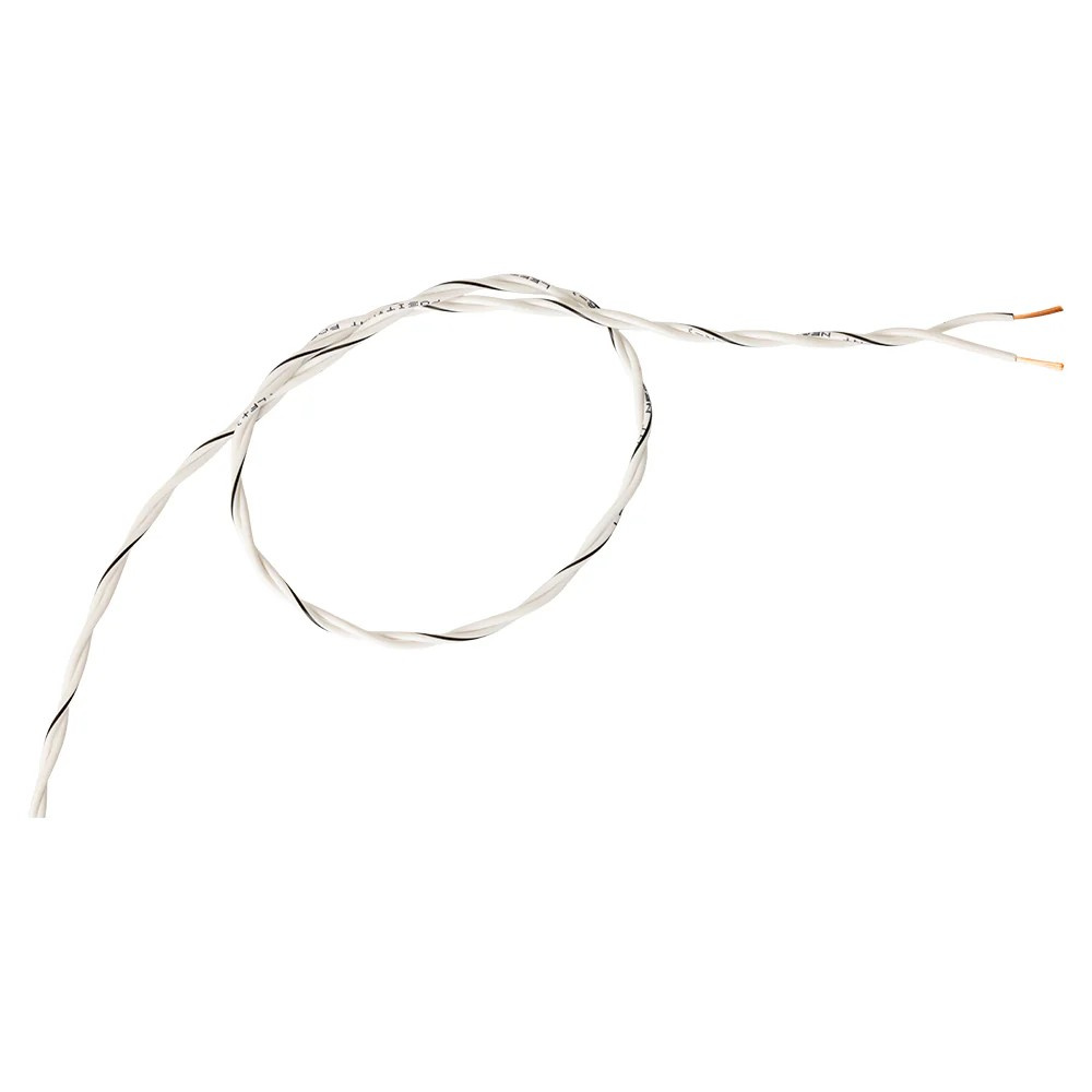 Auto-Connect tvinnet høyttalerkabel 2x0.8mm² hvit, pris per meter