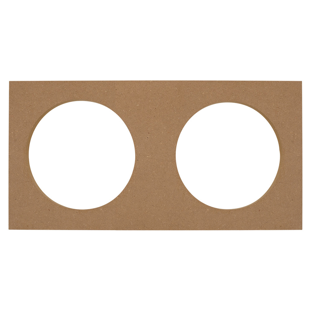 MDF-monteringplate, 2x6.5 tommer