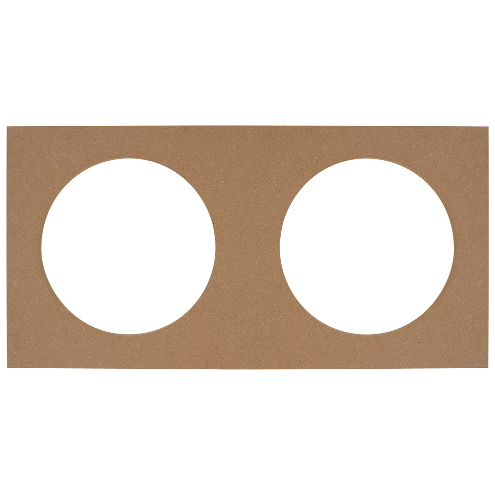 MDF-monteringplate, 2x8 tommer