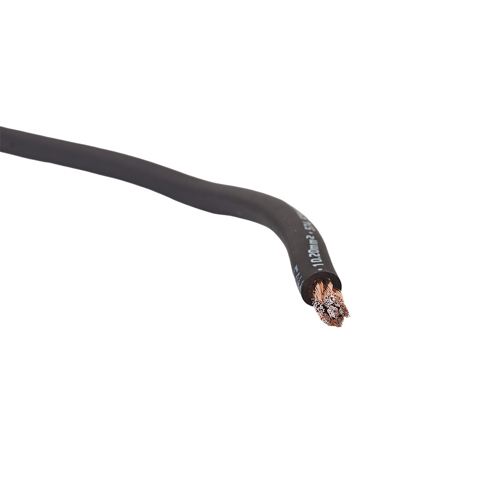 Auto-Connect svart strømkabel CCA 10.2mm², metervare