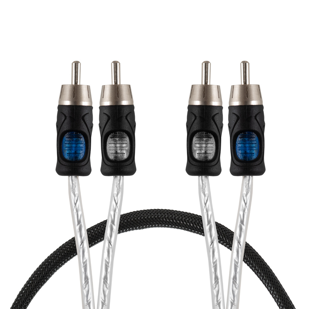 Auto-Connect 2-kanals lavnivåkabel 1 meter, Level 3