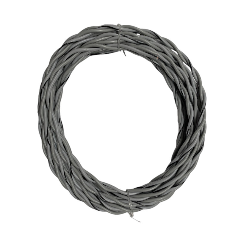 Auto-Connect tvinnet høyttalerkabel 2x1.0mm² grå, løpemeter