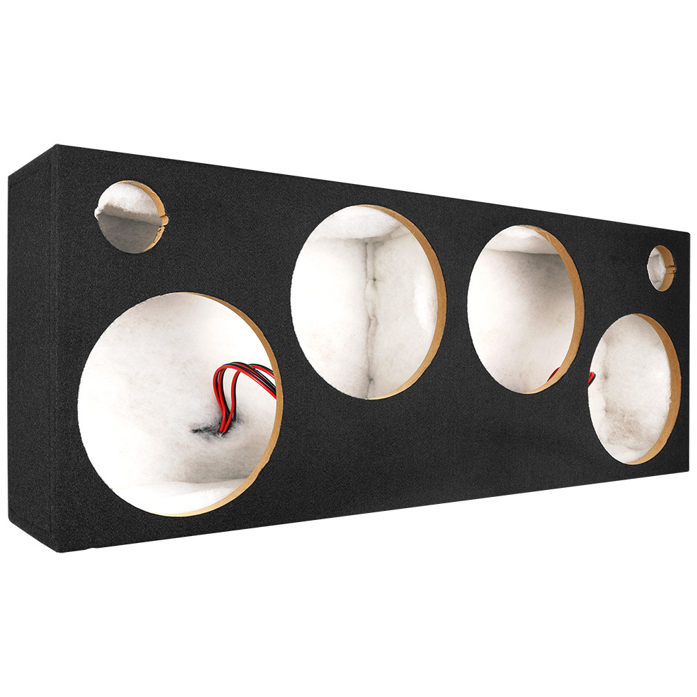 Auto-Connect SPL-boks 4x10 tommer med diskanthull