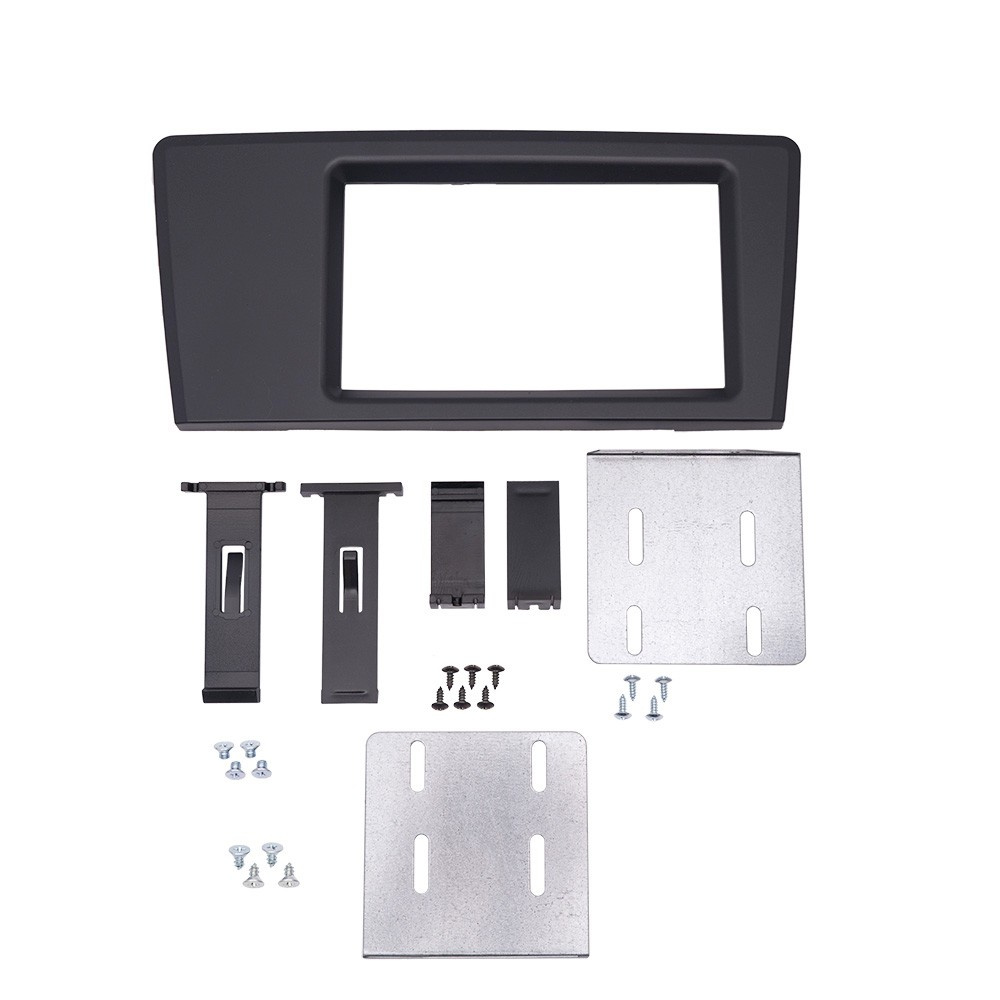 Monteringsramme 2-DIN til Volvo V70/S60 2000-2004, mørkegrå