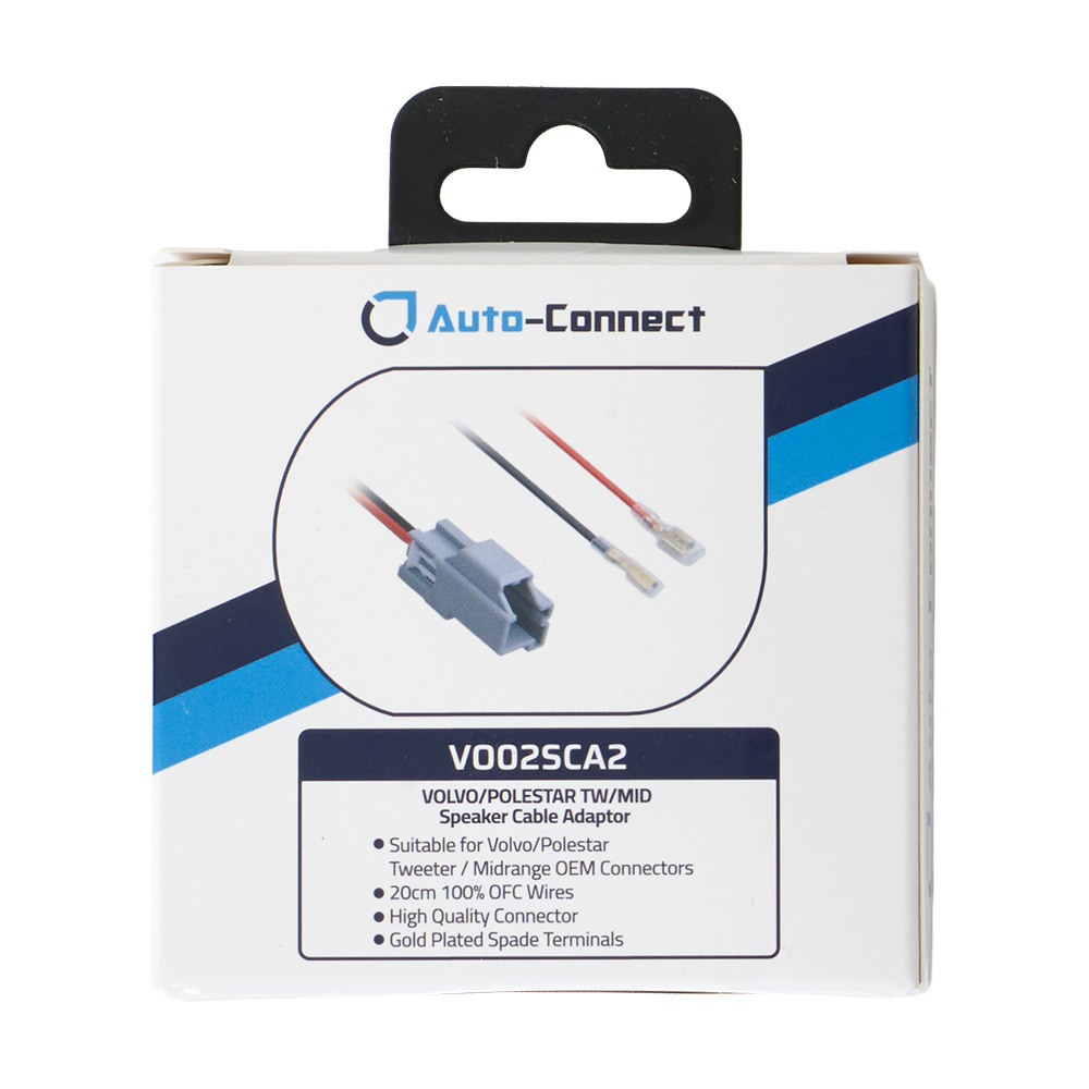 Auto-Connect høyttalerkontakter til mellomregister/diskant Volvo/Polestar, par