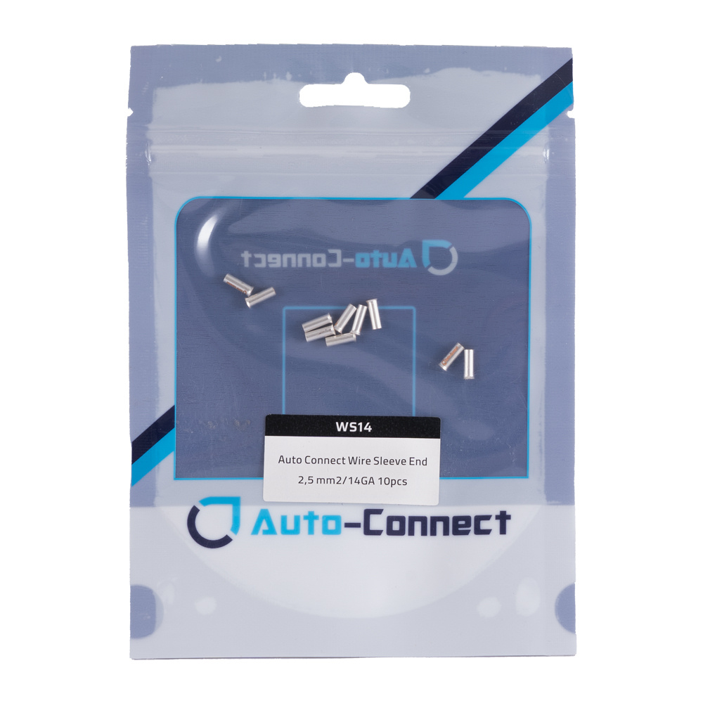 Auto-Connect 10-pakke kabelhylser, 2.5mm²-kabel