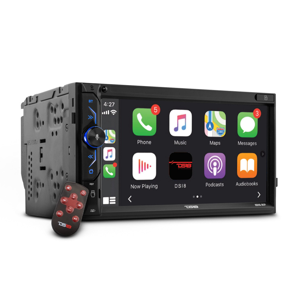 DS18 DDX6.9CP, bilstereo med Apple CarPlay, Bluetooth og USB