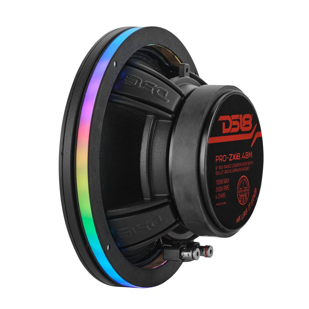 DS18 DLRING8, 8-tommers digital RGB LED-ring for høyttalere/baser