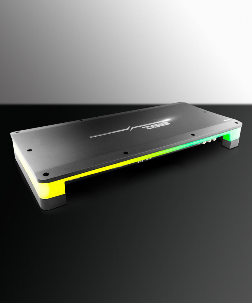 DS18 FX6, 6-kanalsforsterker med LED og flere installasjonsmuligheter