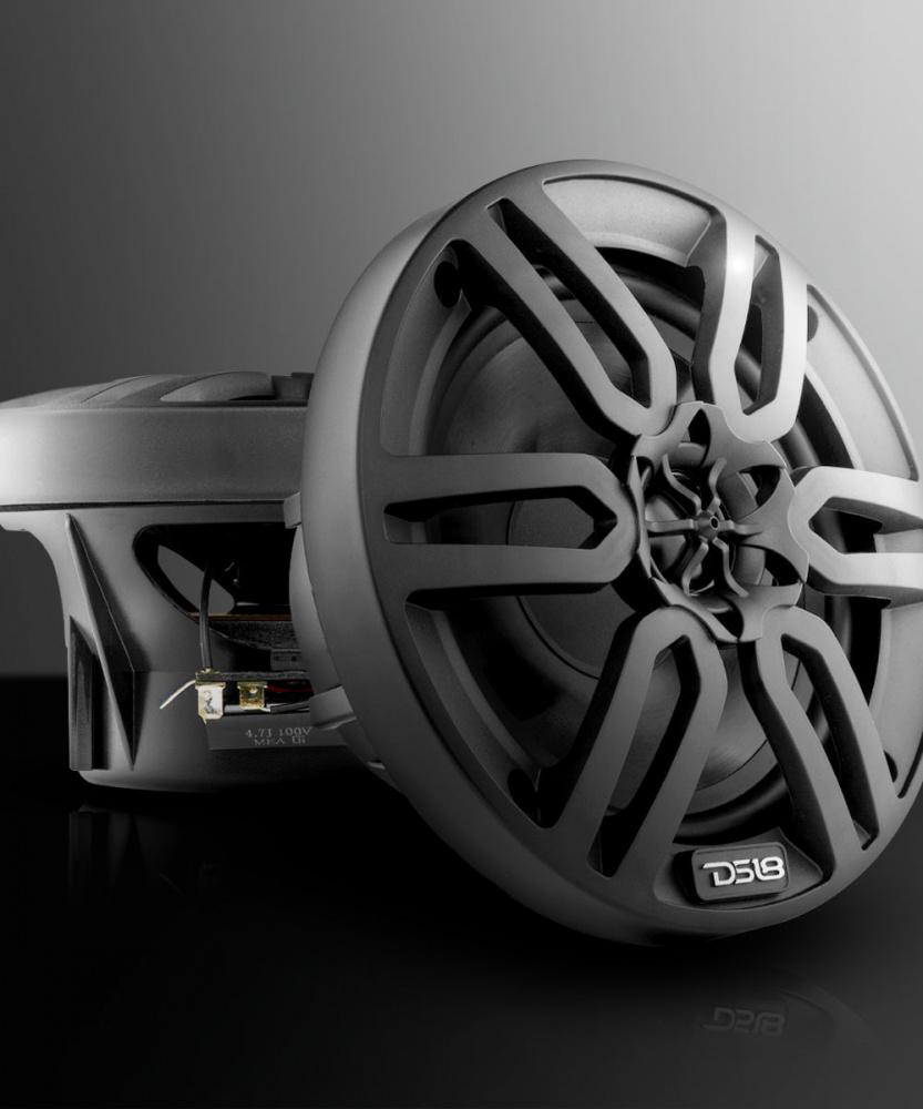 DS18 MP6/BK, svarte 6.5 tommers marinhøyttalere, par