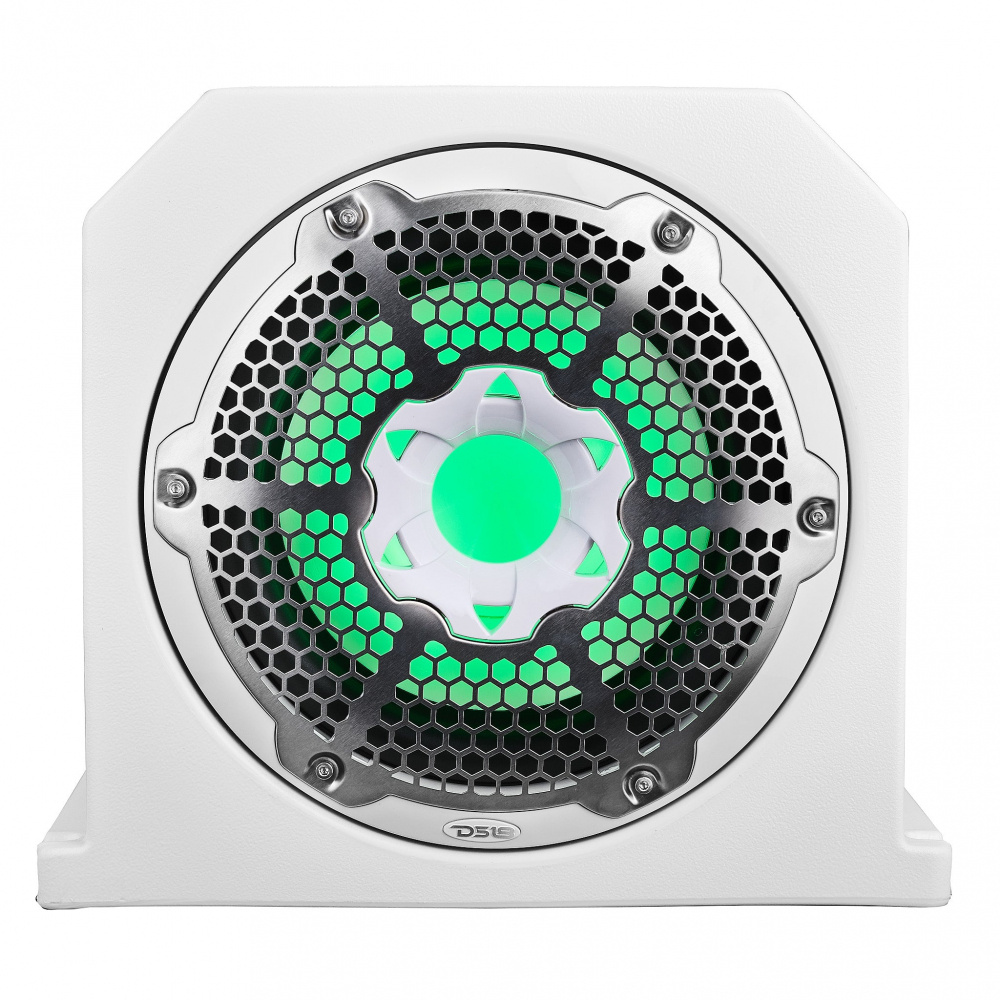 DS18 NXL-10SUBLD/W, 10 tommers marin boks med RGB LED-belysning, hvit