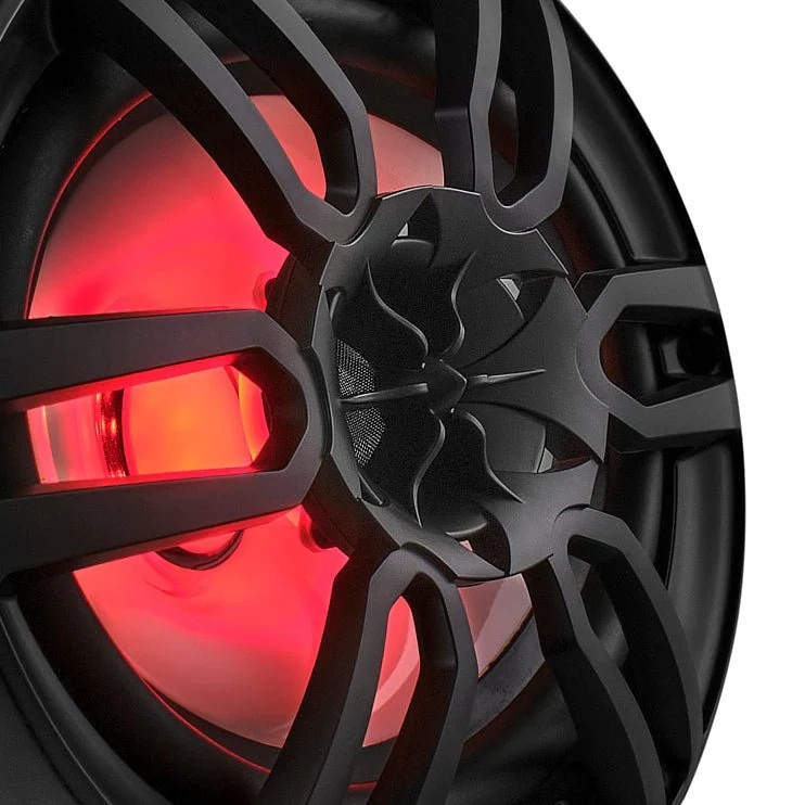 DS18 NXL-69/BK, svarte 6x9-tommers marinehøyttalere med LED, par