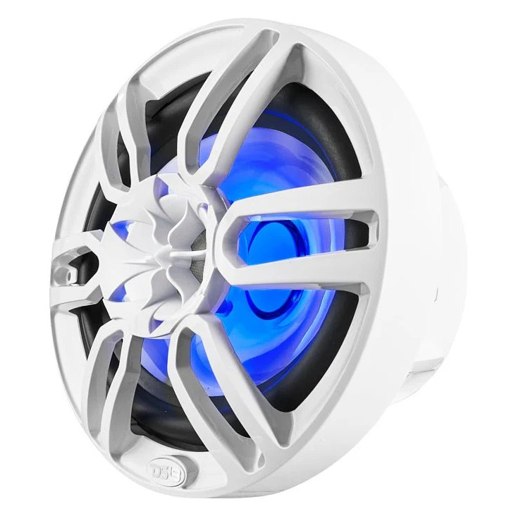 DS18 NXL-69/WH, hvite 6x9-tommers marinehøyttalere med LED, par