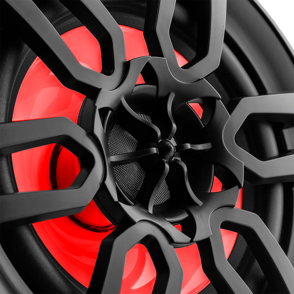 DS18 NXL-6, svart 6.5 tommers marinhøyttaler med LED, par