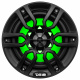 DS18 NXL-6, svart 6.5 tommers marinhøyttaler med LED, par DS18 NXL-6, svart 6.5 tommers marinhøyttaler med LED, par