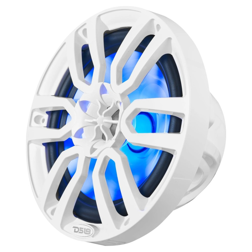 DS18 NXL-8, hvite 8-tommers marinehøyttalere med LED, par