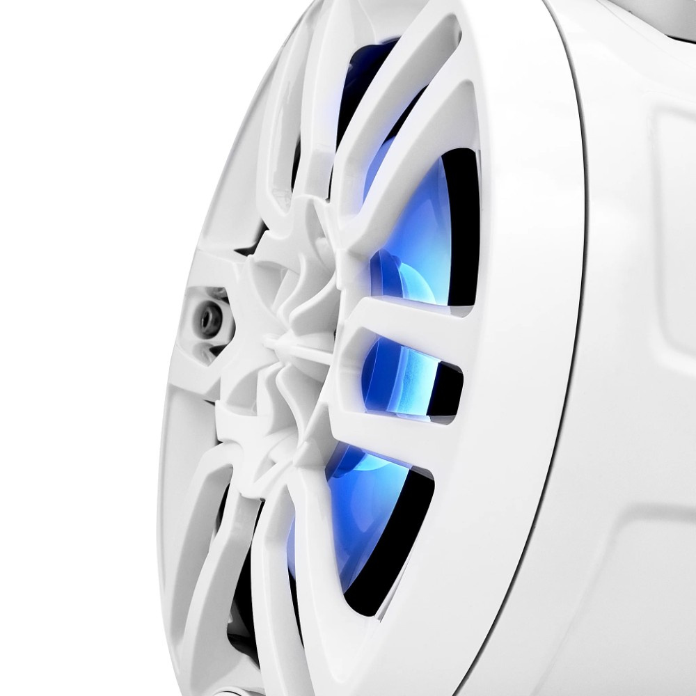 DS18 NXL-PS6W, hvite 6,5-tommers marinehøyttalere i pods med LED, par