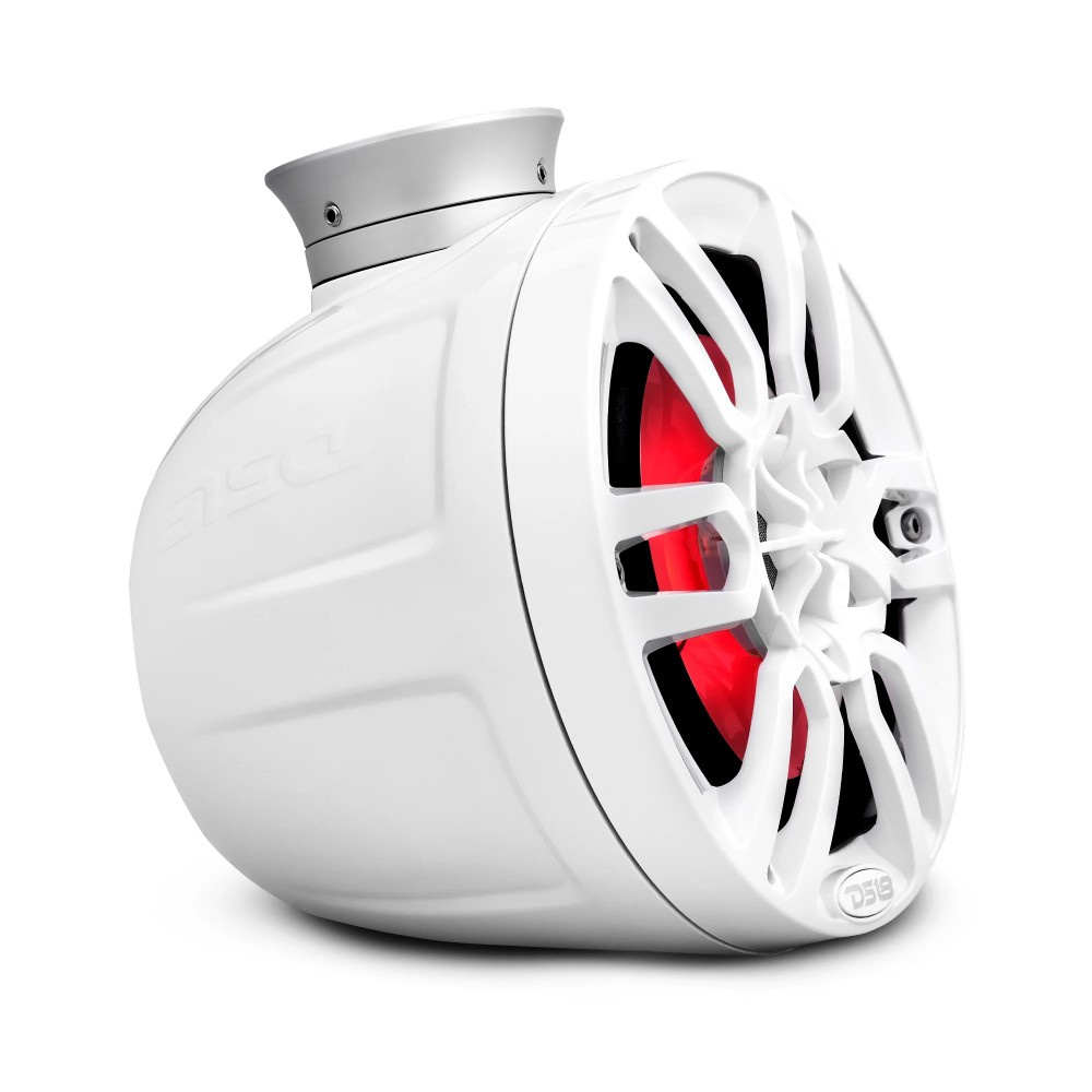 DS18 NXL-PS6W, hvite 6,5-tommers marinehøyttalere i pods med LED, par