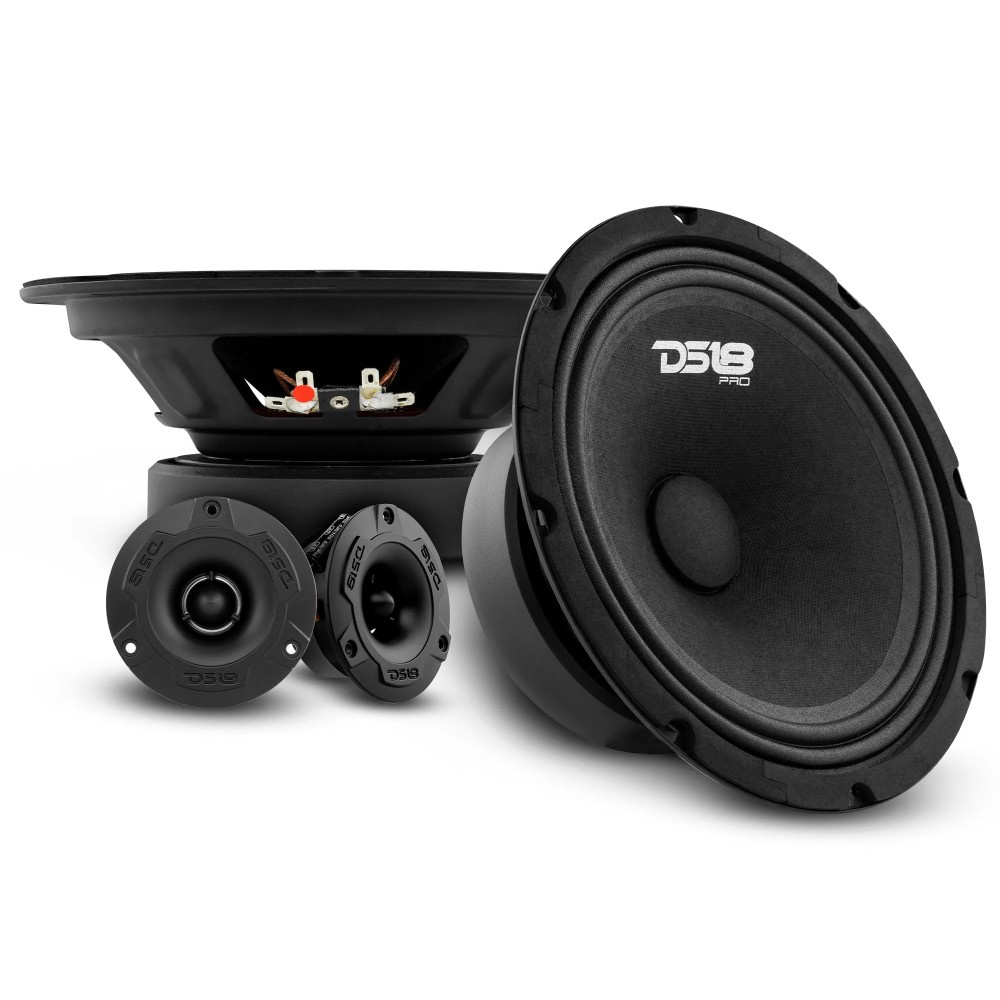 DS18 PRO-GM8.4PK, 8-tommers SPL-kit med horn-diskanter