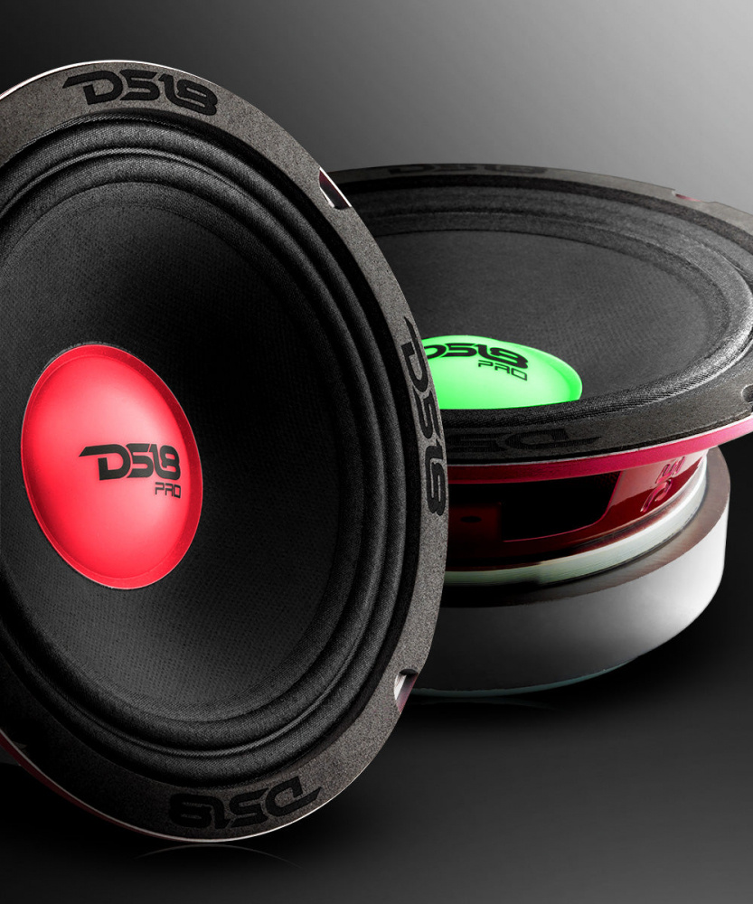 DS18 PRO-X6.4RGBCAP, 6.5 tommers midbass med RGB LED-belysning, stykk