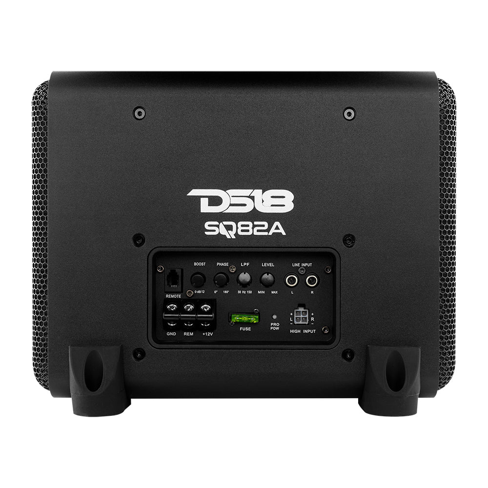 DS18 SQ82A, aktiv 8 tommers bass og passiv radiator