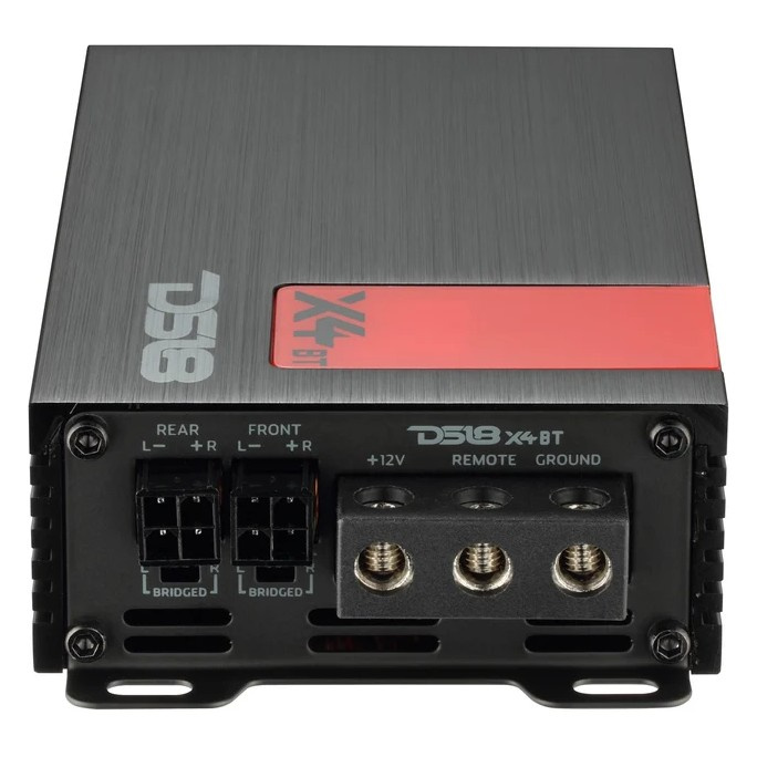 DS18 X4BT, kompakt 4-kanals forsterker med bluetooth