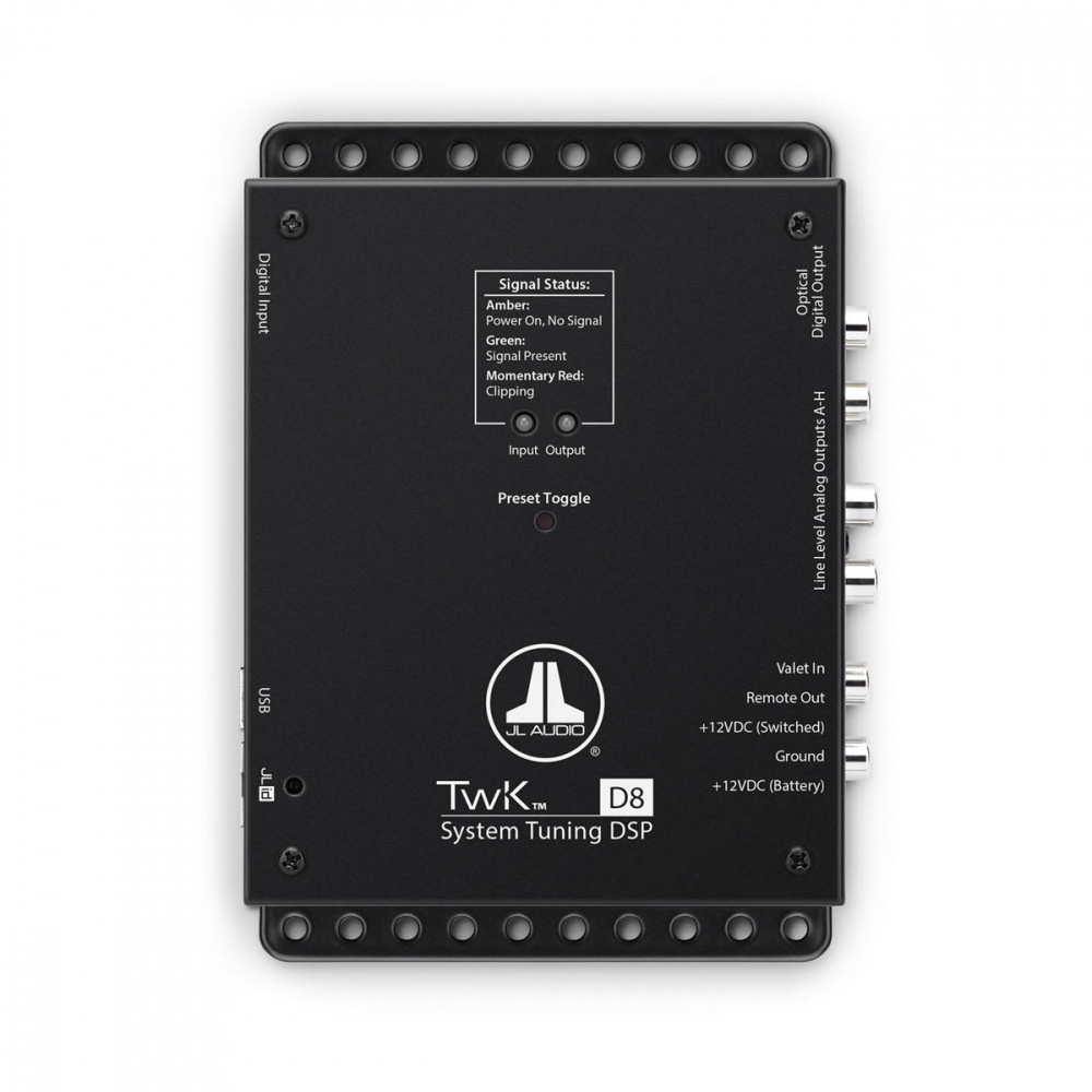 JL Audio TwK-88, 8-kanals DSP (analog inngang)