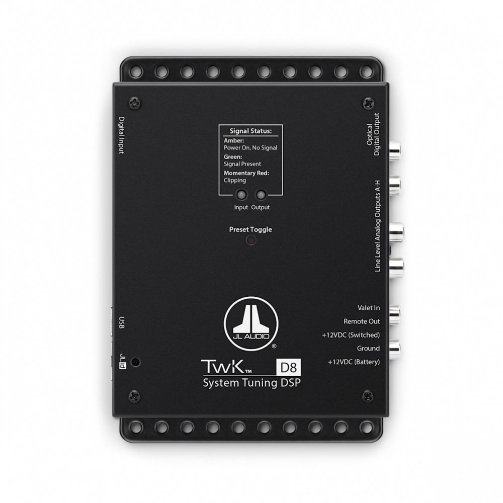 JL Audio TwK-D8, 8-kanals DSP (digital inngang)