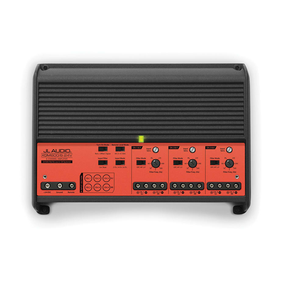 JL Audio XDM600/6-24V, 6-kanals 24V forsterker