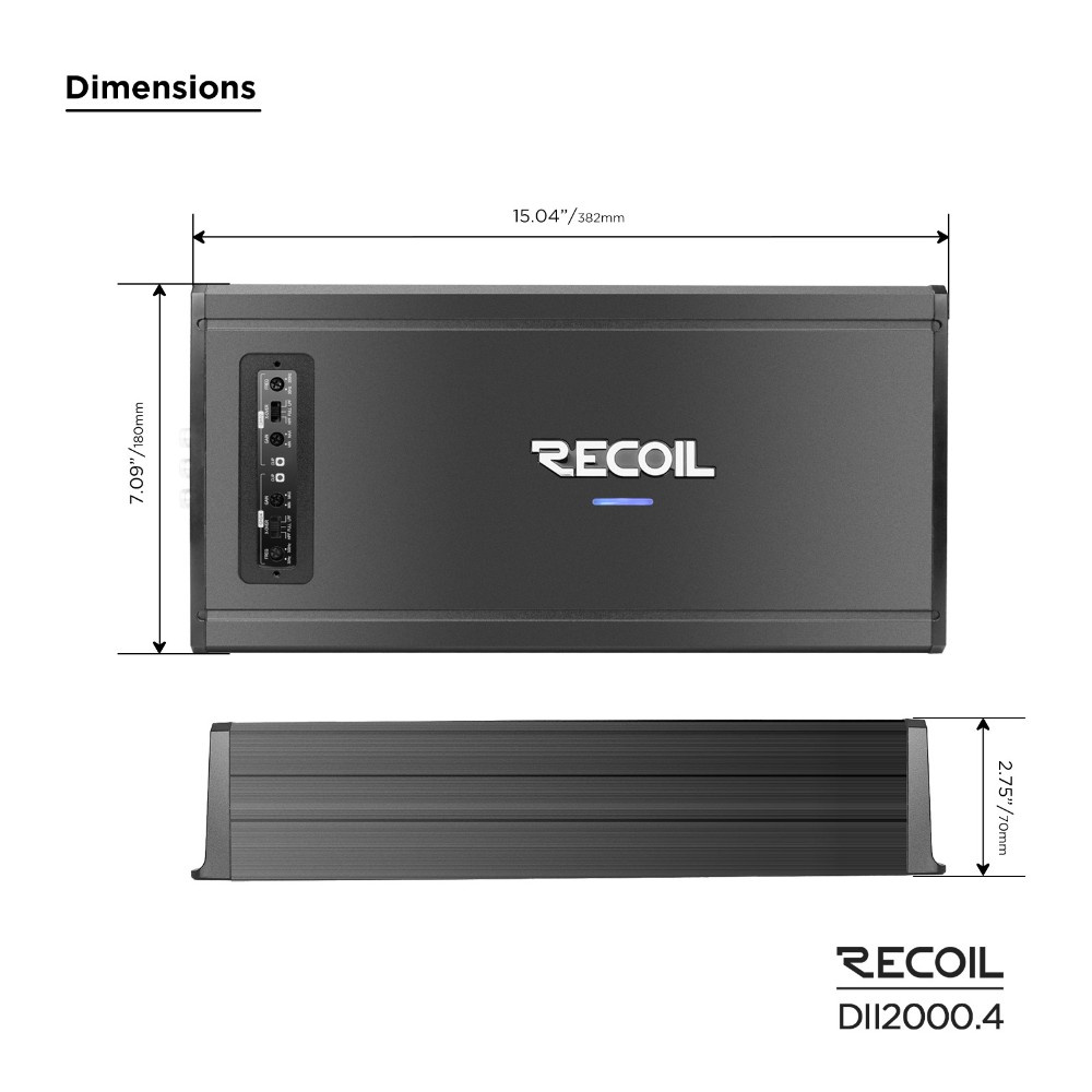 Recoil DII2 000.4, firekanals forsterker